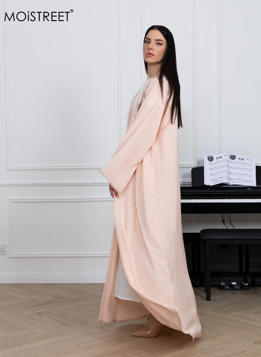 MOiSTREET Nida Embroidery Abaya (8773480284387)