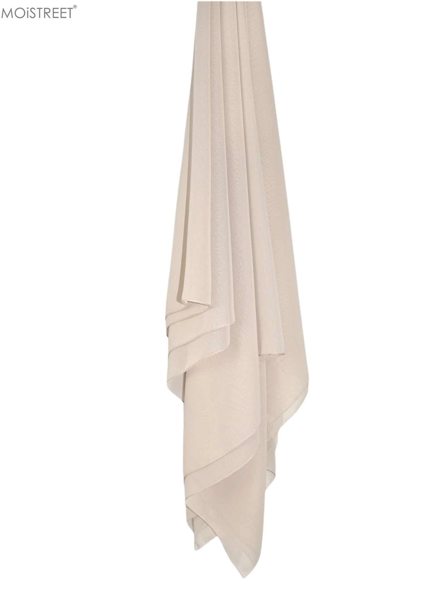 MOiSTREET Hijab Beige Chiffon (8843851923683)
