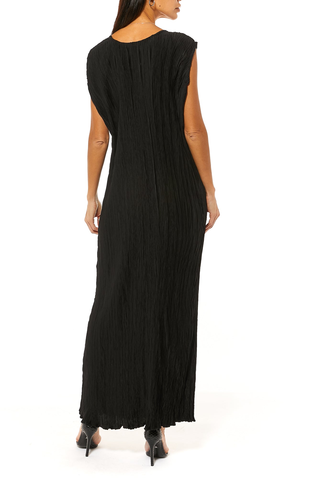 Black Harir Maqsood Crushed Under Dress (7476395376867) تحت العباءة