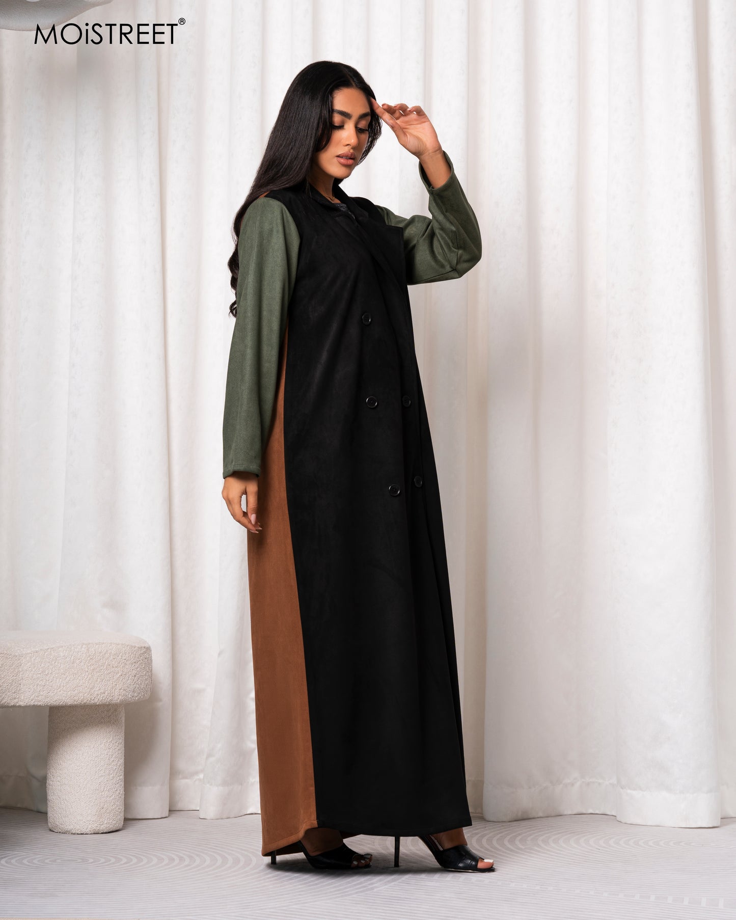 MoiSTREET Handmade Barbie Crepe Abaya (8678976127203)