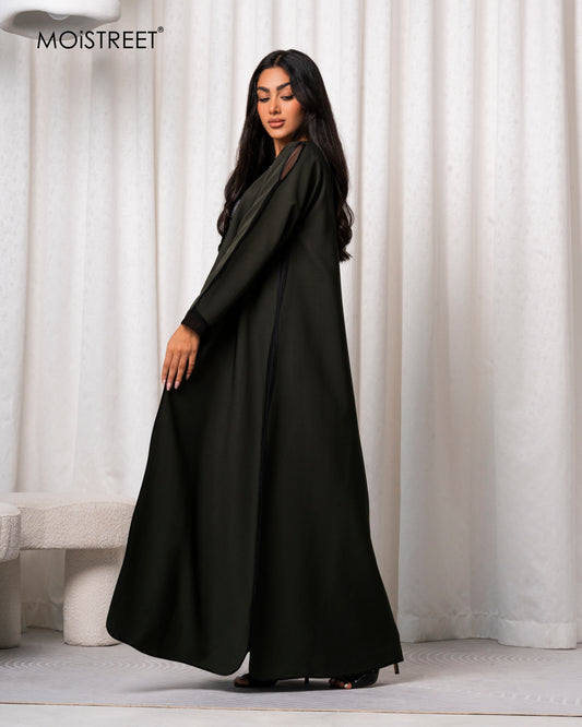 MOiSTREET Handmade Victoria Satin Abaya (8679056965859)