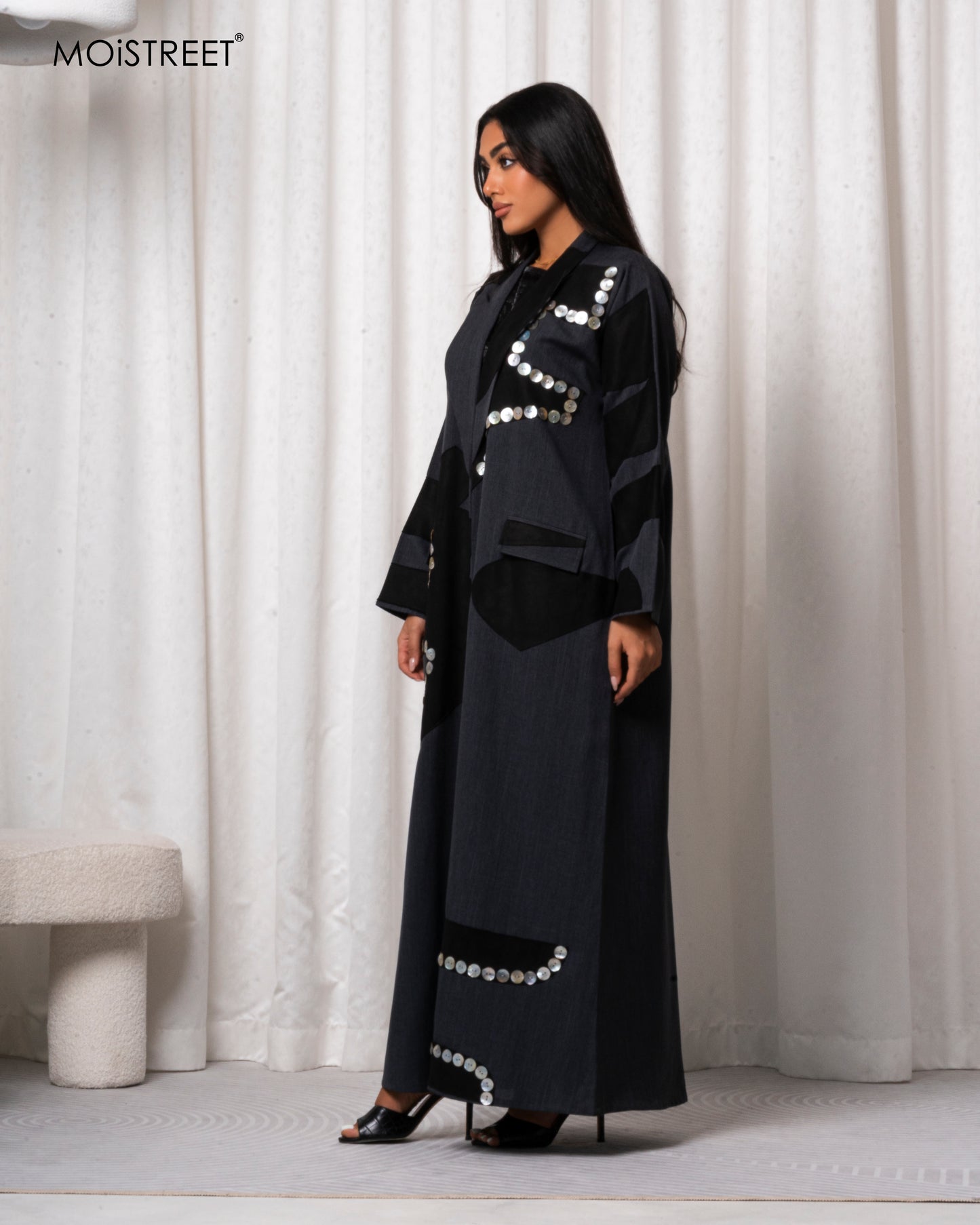 MOiSTREET Handmade Melange Abaya (8679015743715)