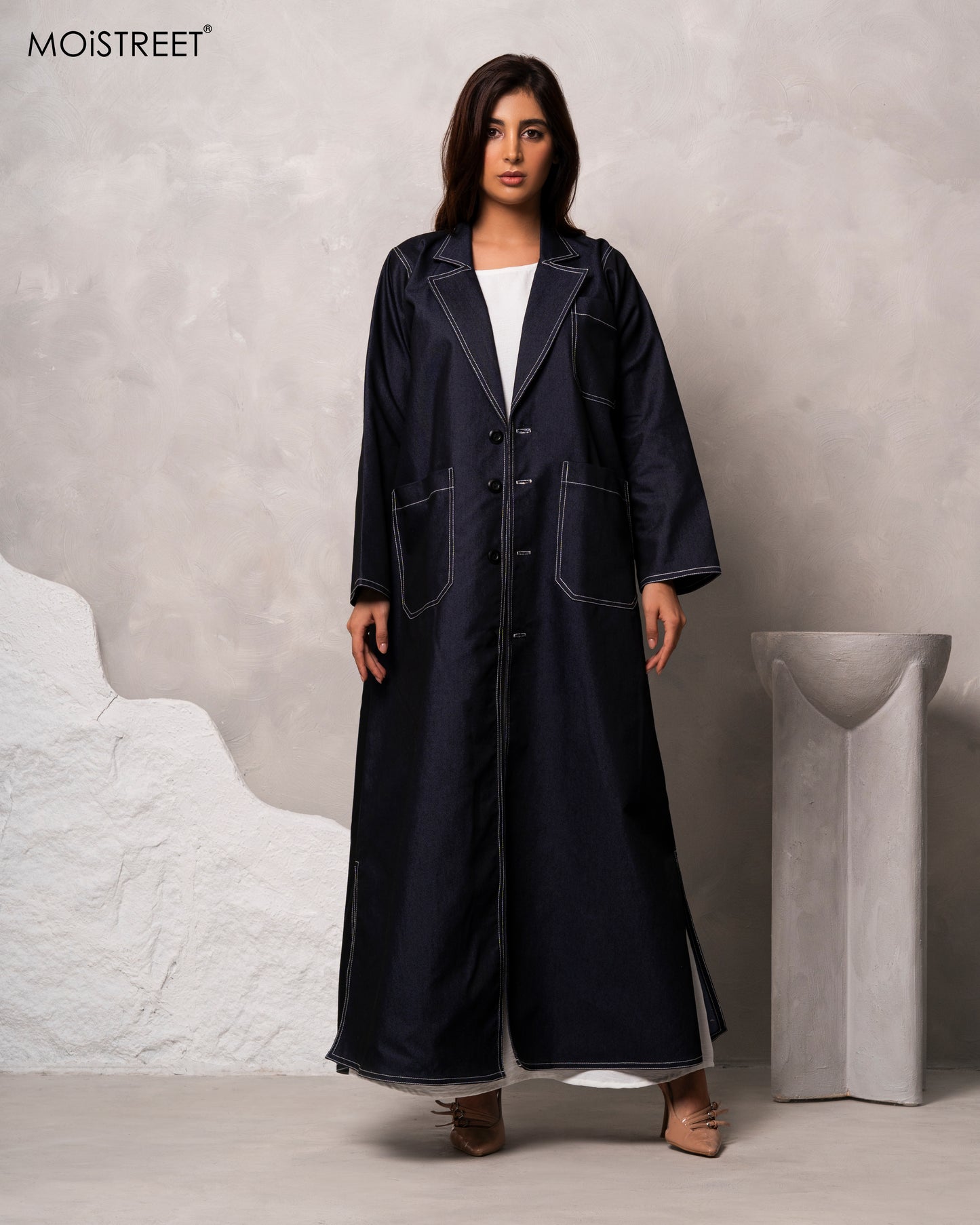 MOiSTREET Handmade Denim Abaya (8679052345571)