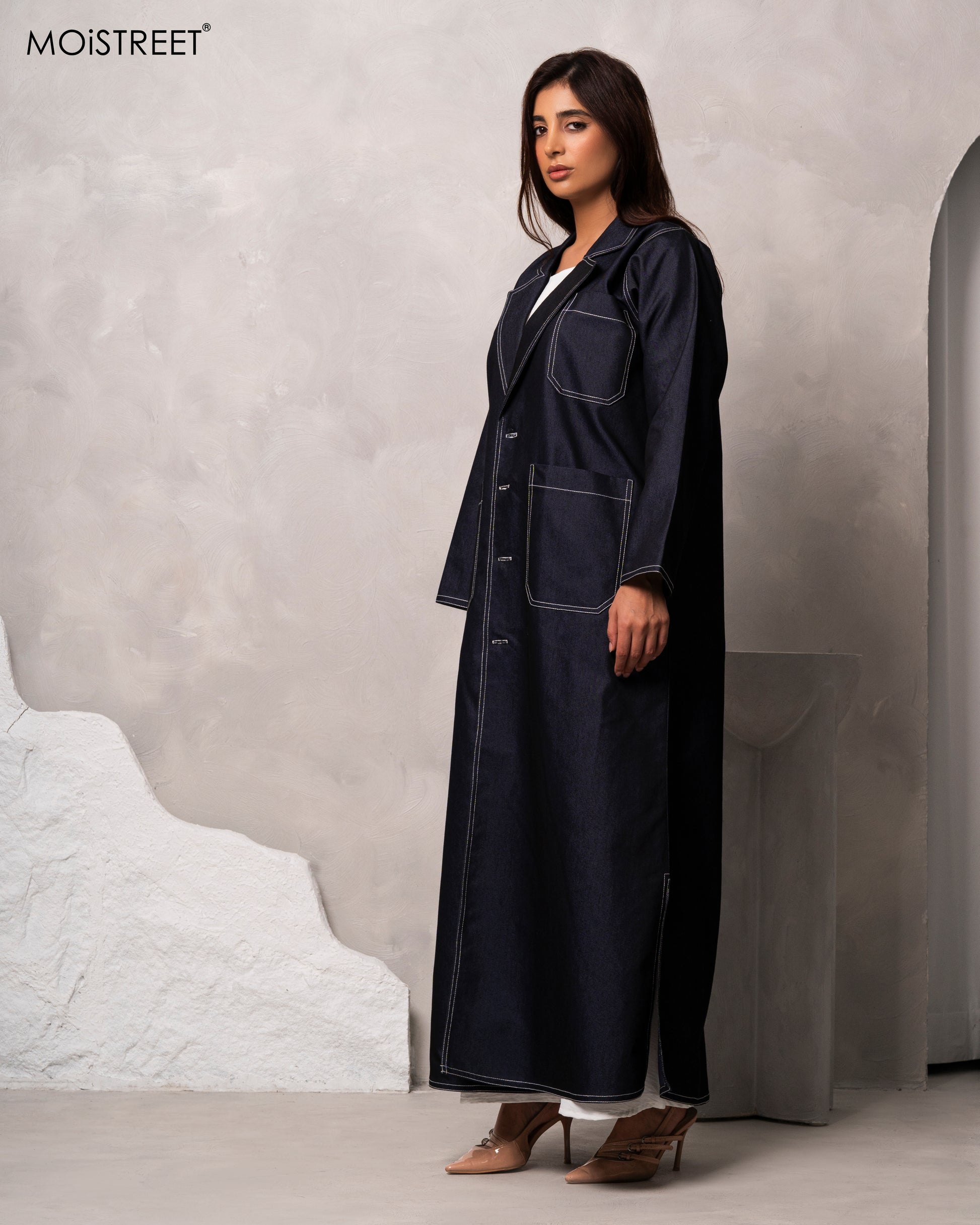 MOiSTREET Handmade Denim Abaya (8679052345571)