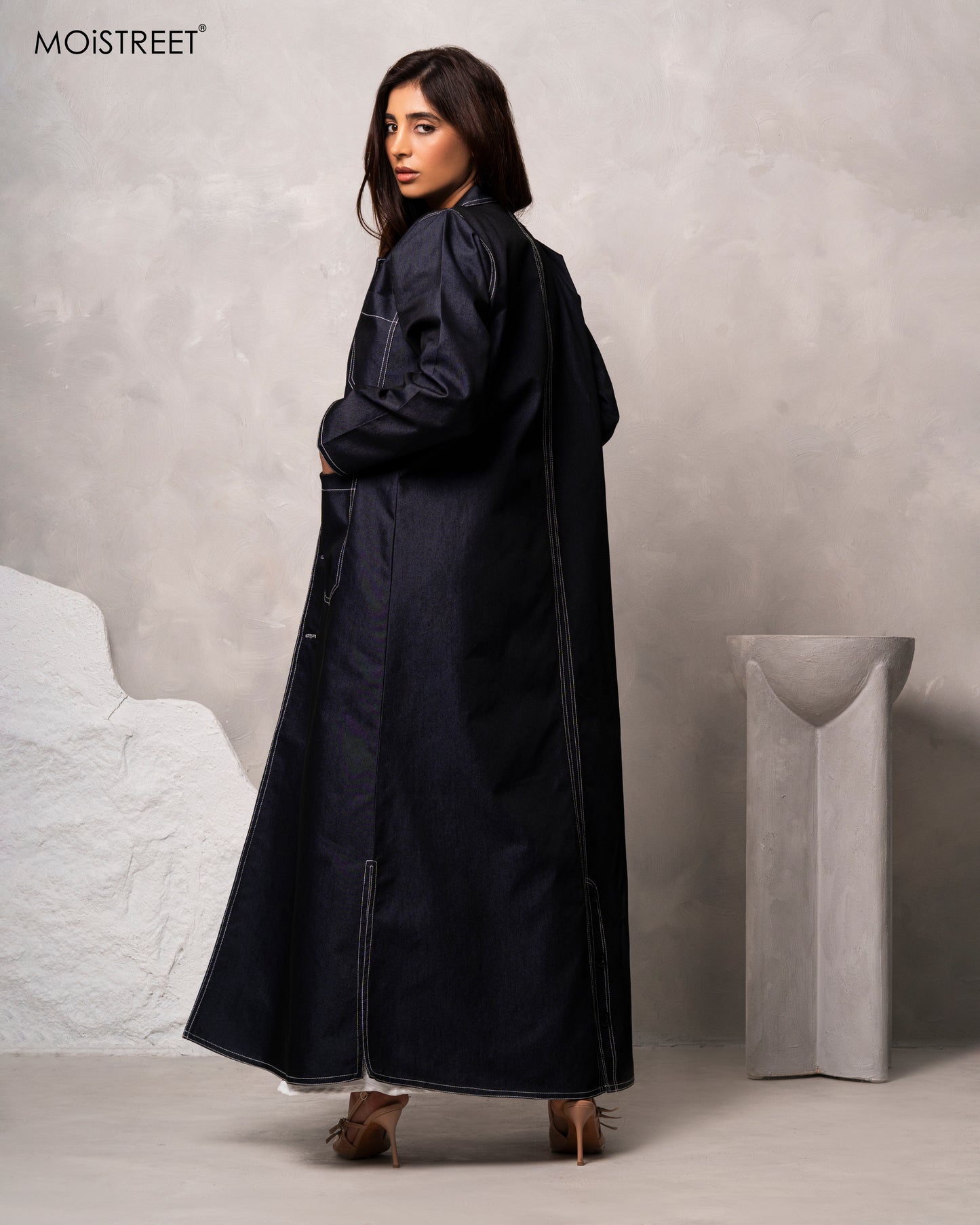 MOiSTREET Handmade Denim Abaya (8679052345571)