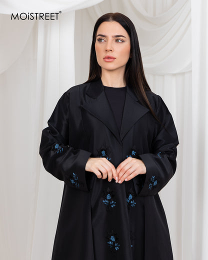 MOiSTREET Victoria Satin Handmade  Abaya (8772506648803)