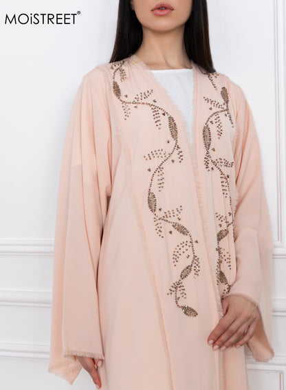 MOiSTREET Nida Embroidery Abaya (8773480284387)