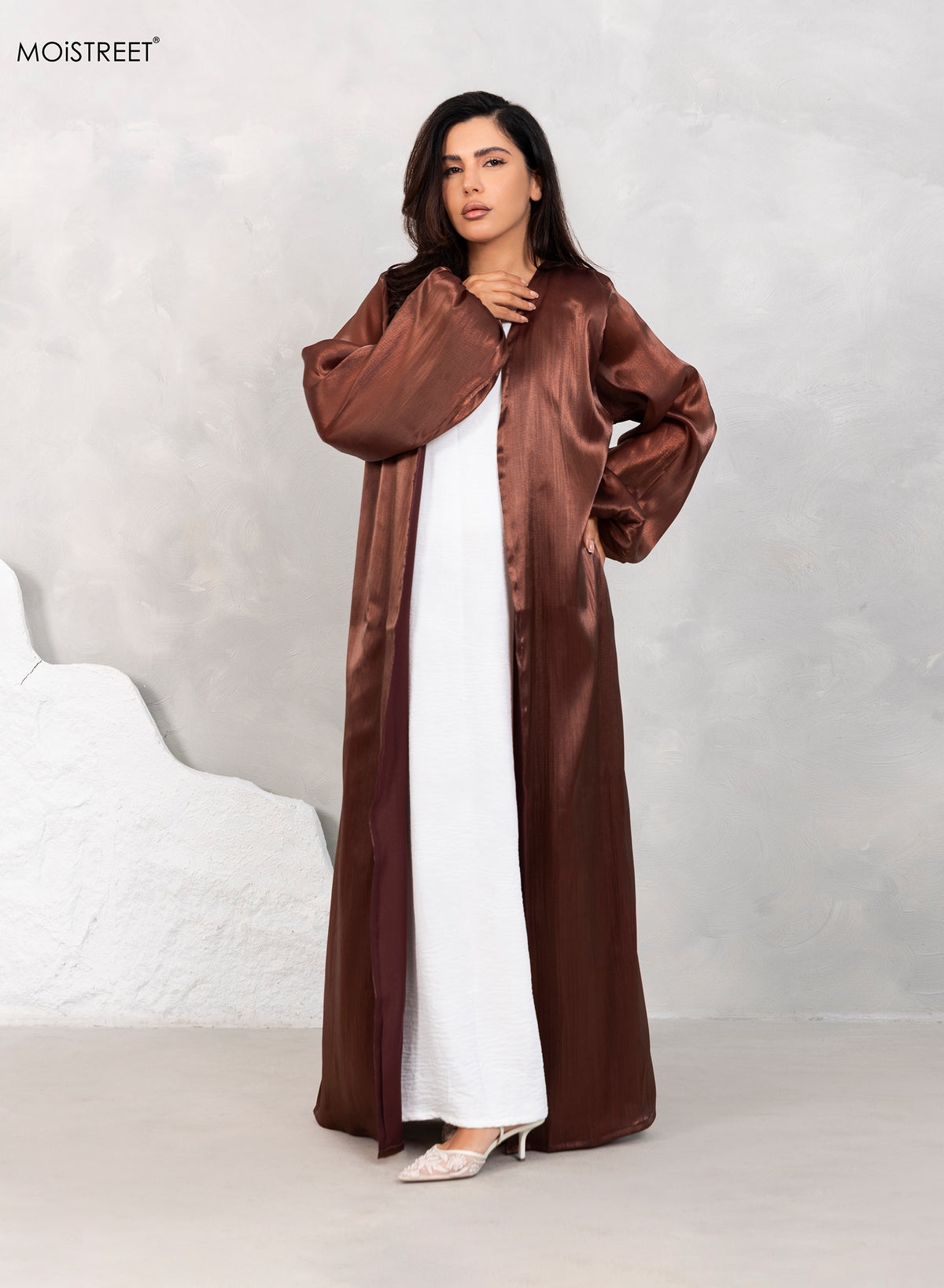 Rotna Mo MOiSTREET Rotana Shimmer abaya Set – Moistreet