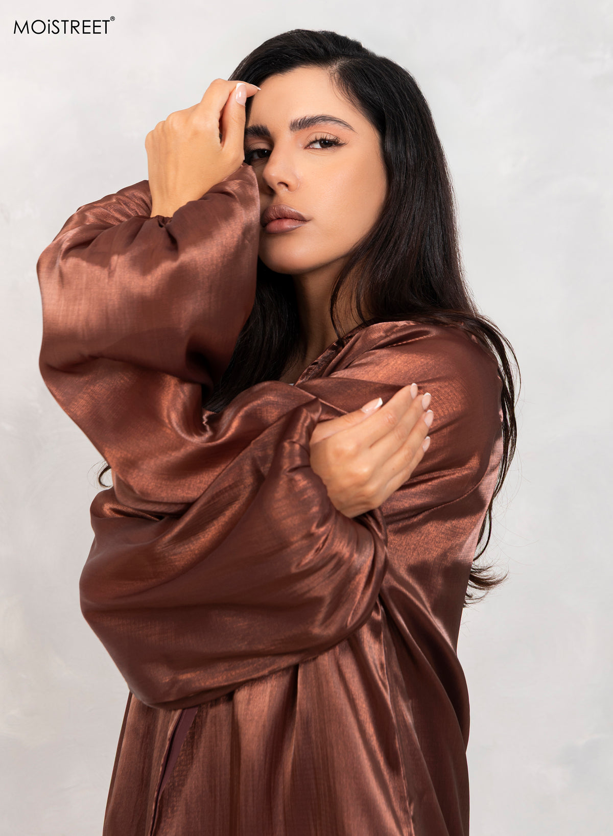 Rotna Mo MOiSTREET Rotana Shimmer abaya Set – Moistreet