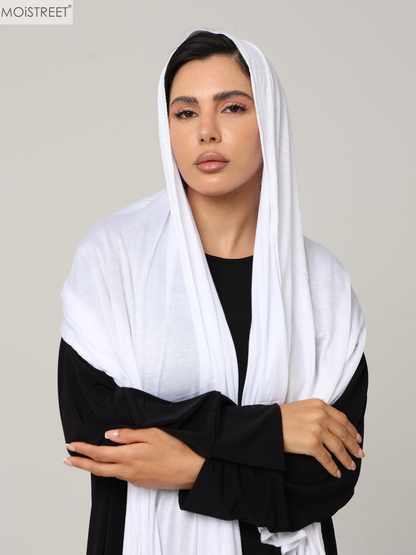 MOiSTREET Hijab White Jersey (8843838062819)