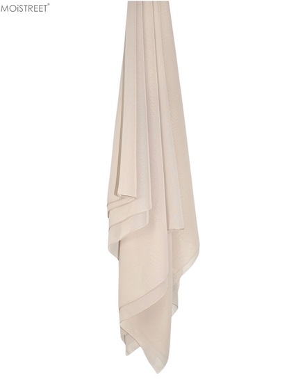 MOiSTREET Hijab Beige Chiffon (8843851923683)