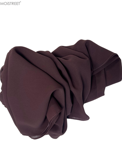 MOiSTREET Hijab Chiffon Brown (8843861459171)