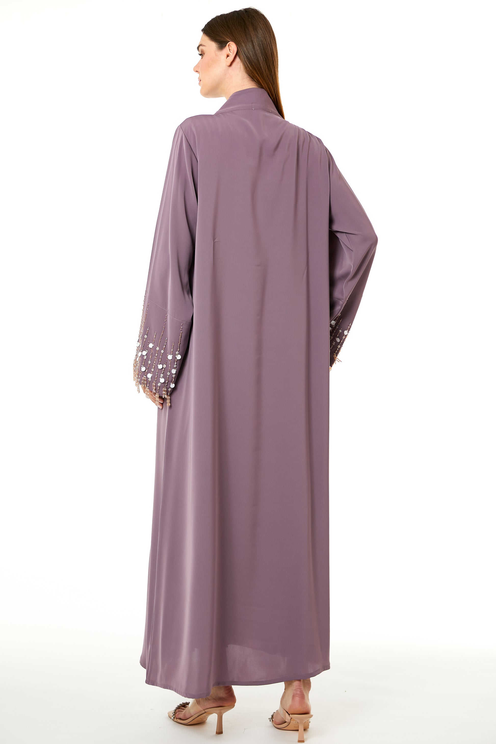 Copy of Blue Korean Nida Hand Embellished Abaya (8102828277987)