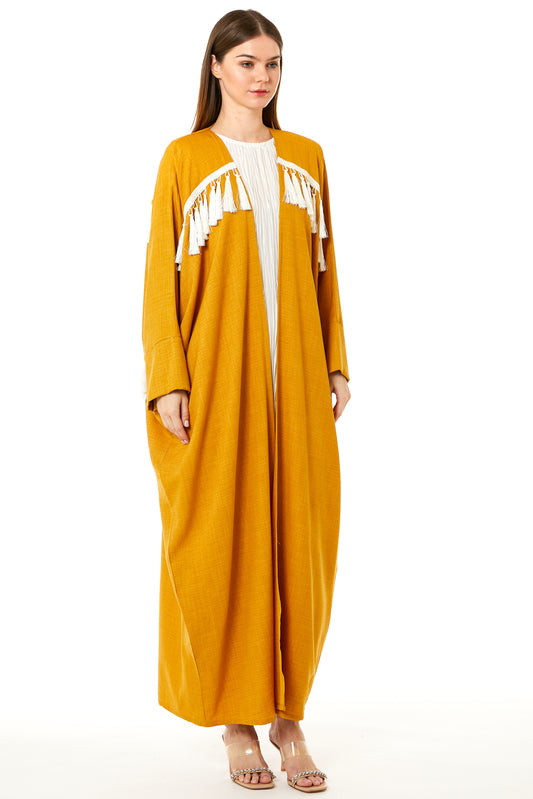 Copy of Rust Orange CEY Melange Abaya (8102830833891)