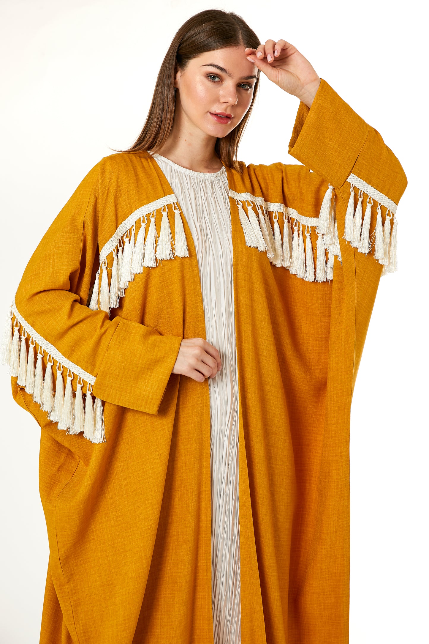 Copy of Rust Orange CEY Melange Abaya (8102830833891)