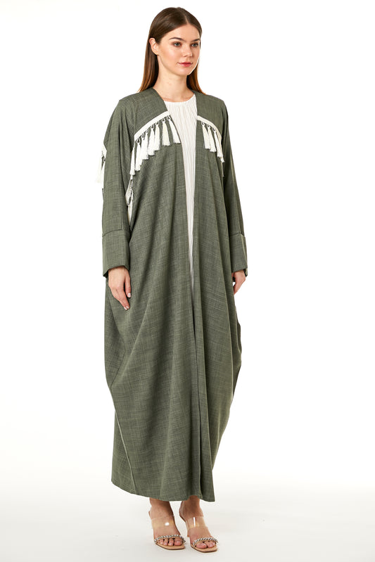 Copy of Orange CEY Melange Abaya (8102831390947)