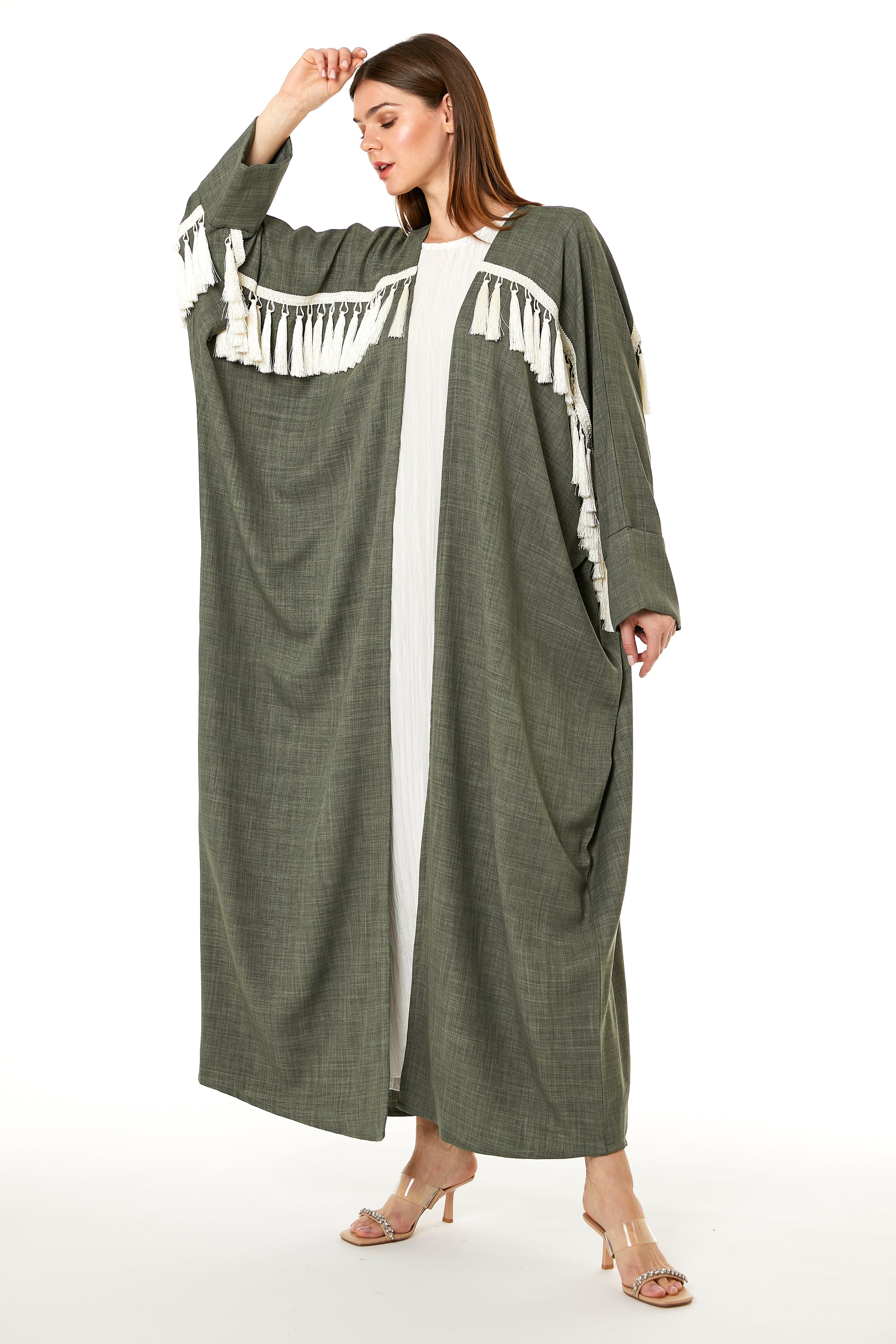 Copy of Orange CEY Melange Abaya (8102831390947)