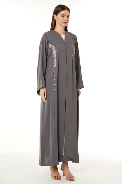 Copy of Dark Green Hand Embellished Abaya (8105229779171)
