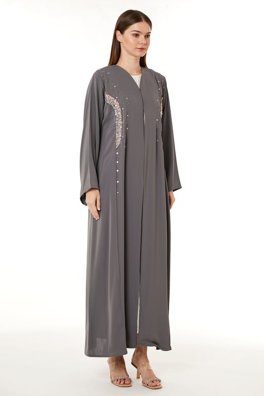 Copy of Dark Green Hand Embellished Abaya (8105229779171)