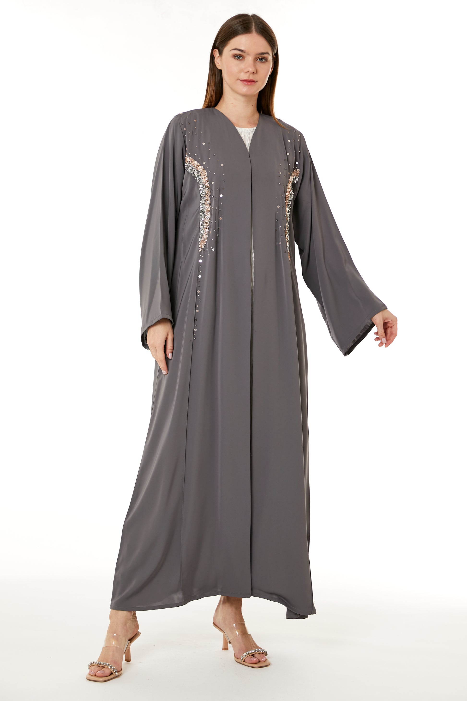 Copy of Dark Green Hand Embellished Abaya (8105229779171)