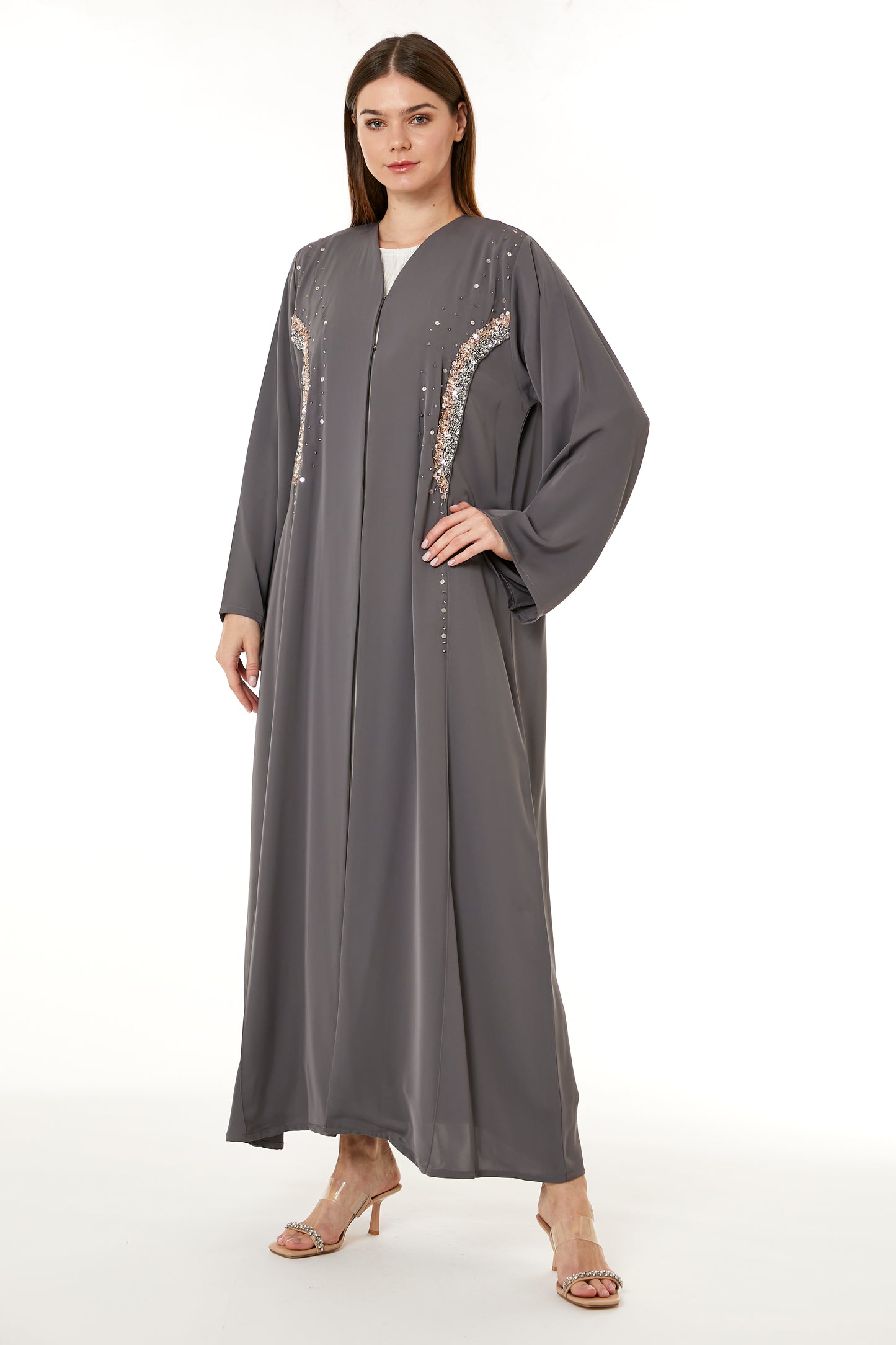 Copy of Dark Green Hand Embellished Abaya (8105229779171)