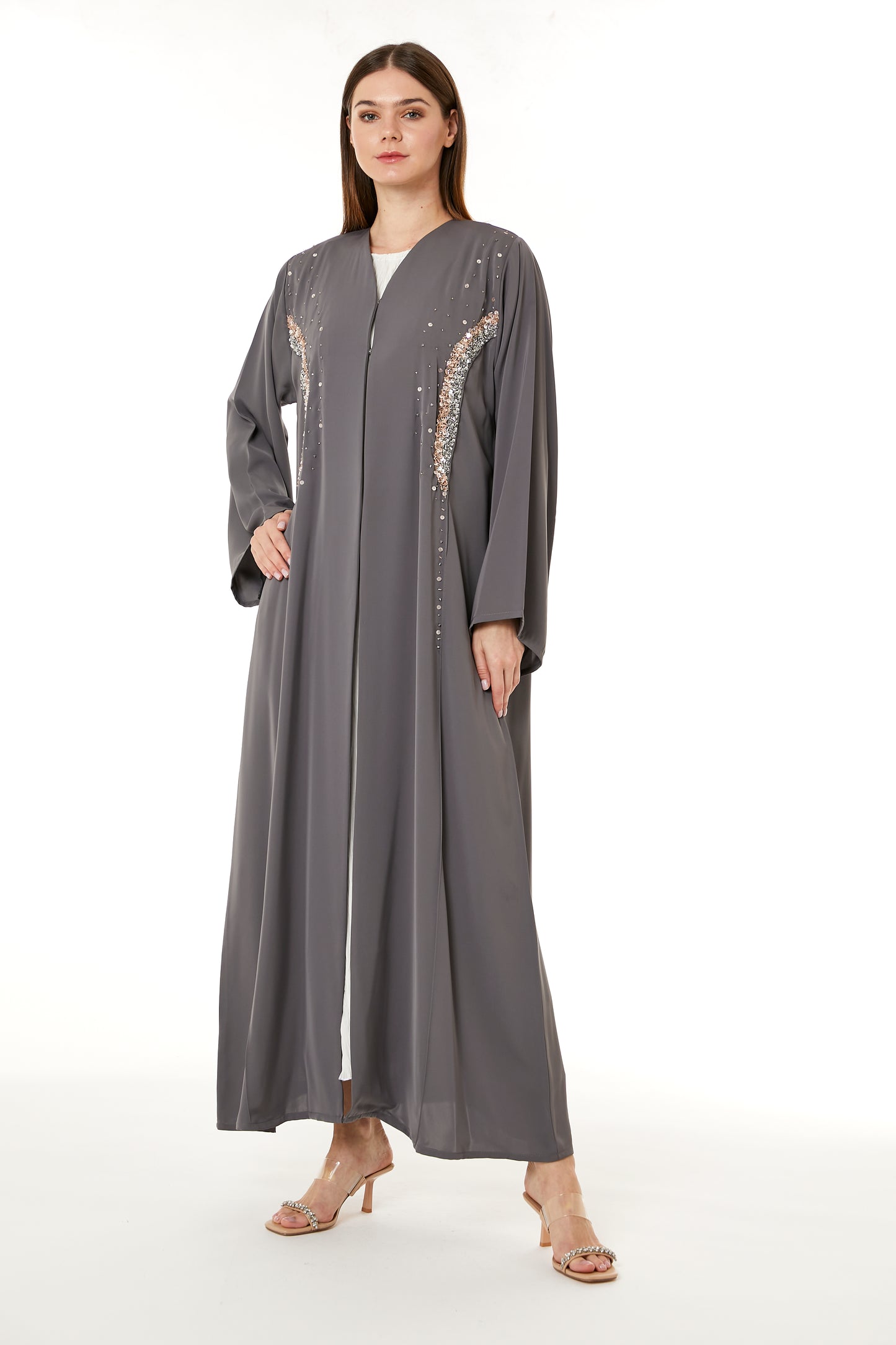 Copy of Dark Green Hand Embellished Abaya (8105229779171)