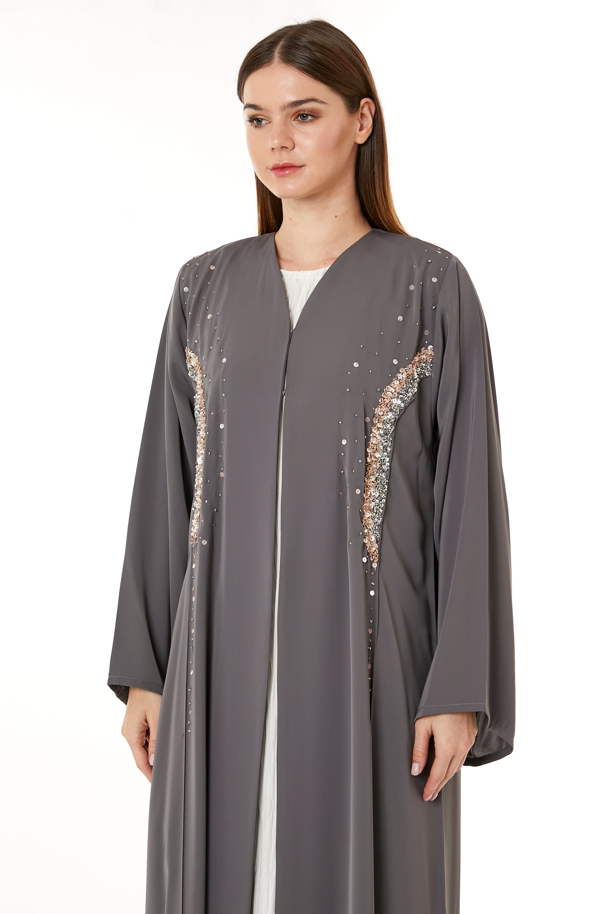 Copy of Dark Green Hand Embellished Abaya (8105229779171)