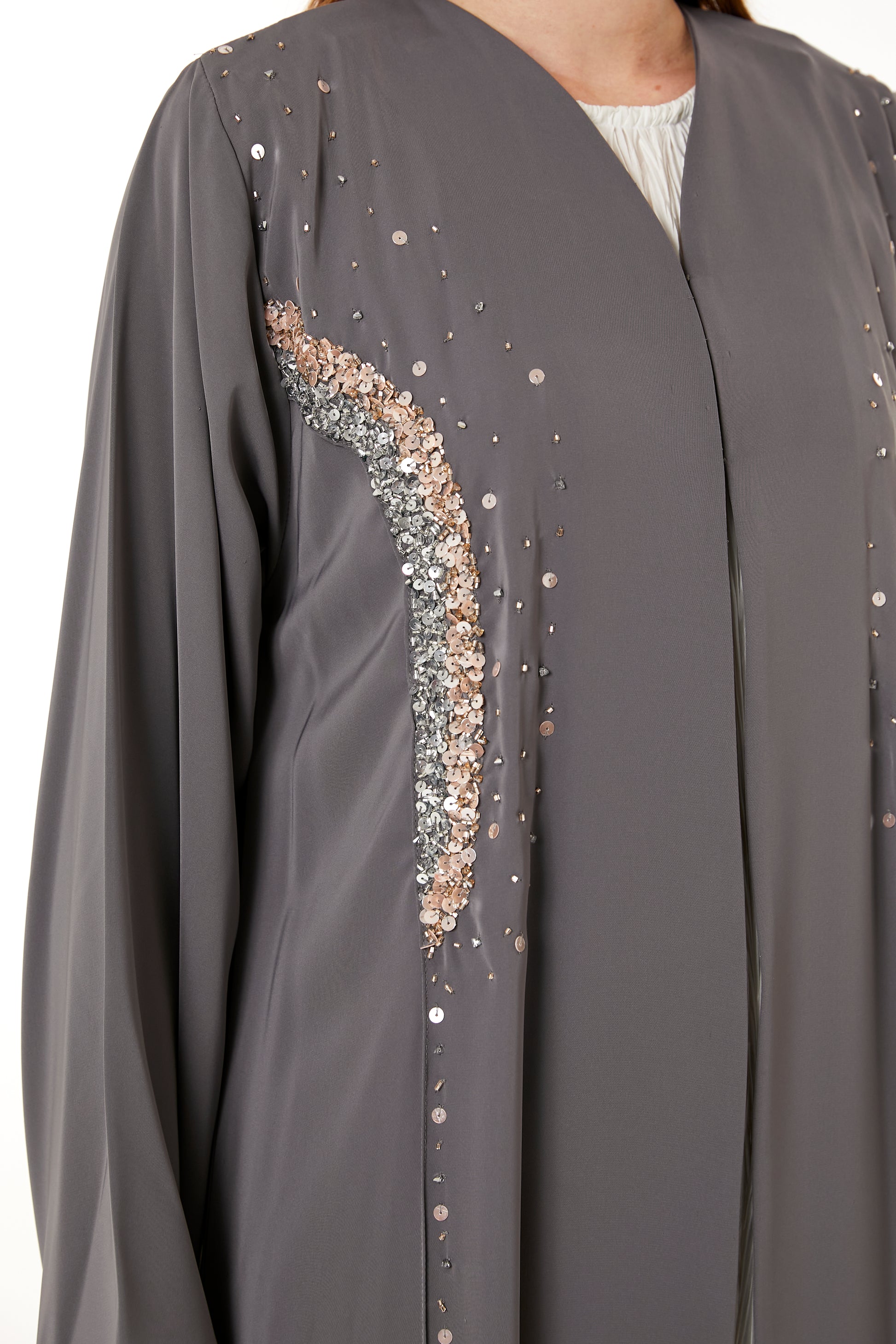 Copy of Dark Green Hand Embellished Abaya (8105229779171)