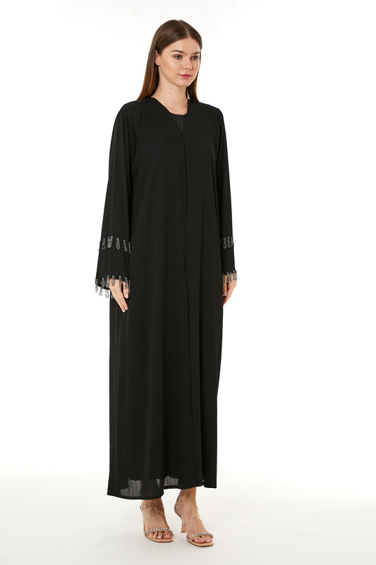 Copy of Dark Green Zoom Hand Embellished Abaya (8105240658147)