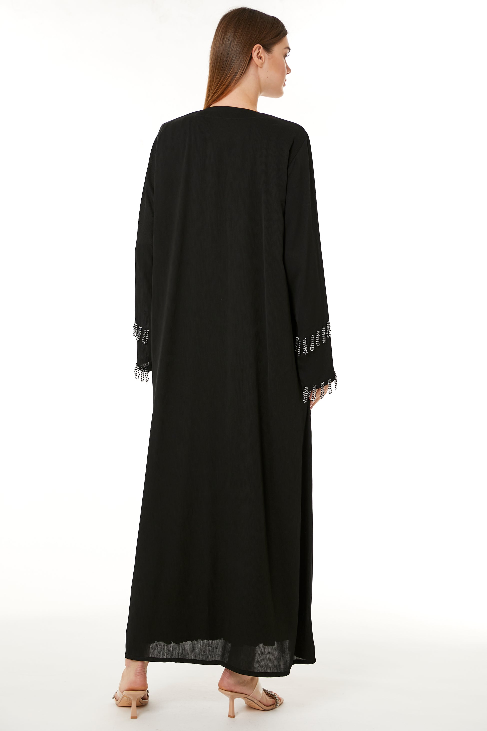 Copy of Dark Green Zoom Hand Embellished Abaya (8105240658147)