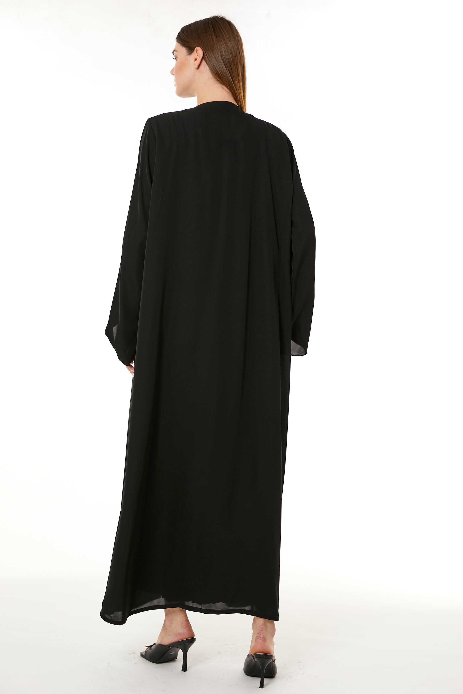 Copy of Dark Blue Korean Nida Hand Embellished Abaya (8105251832035)