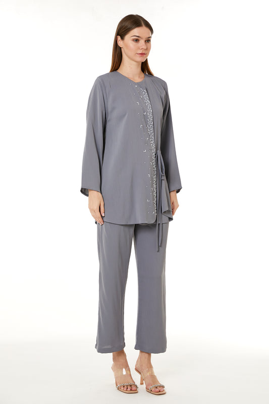 Copy of MOiSTREET Peach Linen Top and Pants Set (8105260253411)