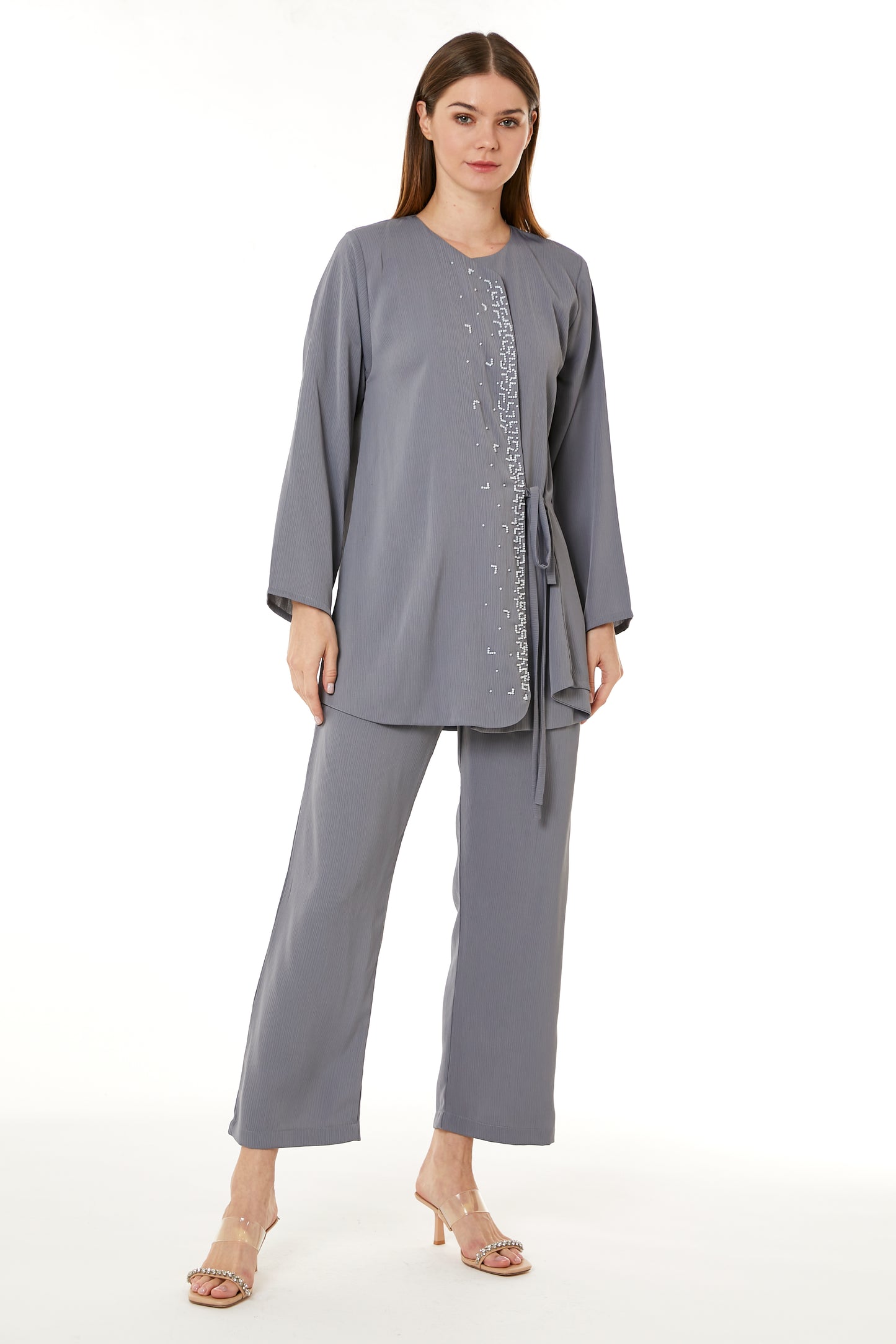 Copy of MOiSTREET Peach Linen Top and Pants Set (8105260253411)