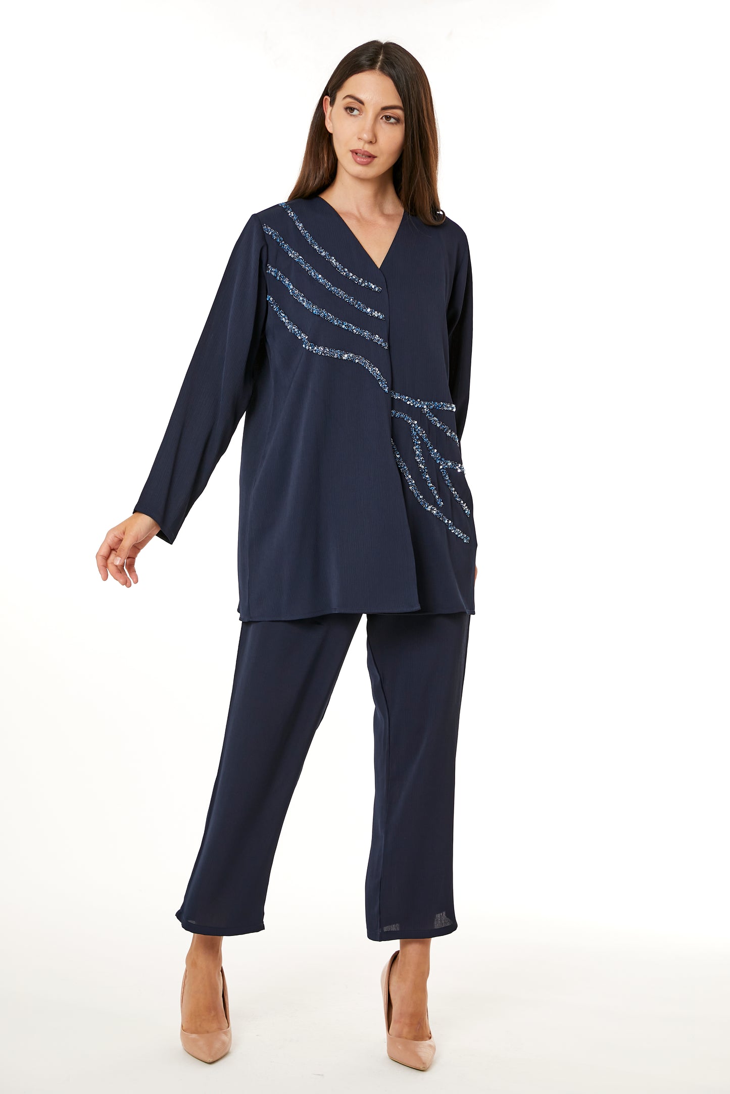 Copy of Royal Blue Top and Pants Set (8105279422691)