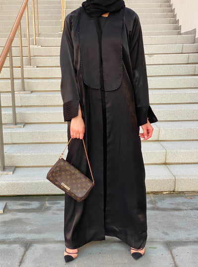 MOiSTREET Rotana Shimmer Abaya set with Underdress & Sheila (6701418610872)