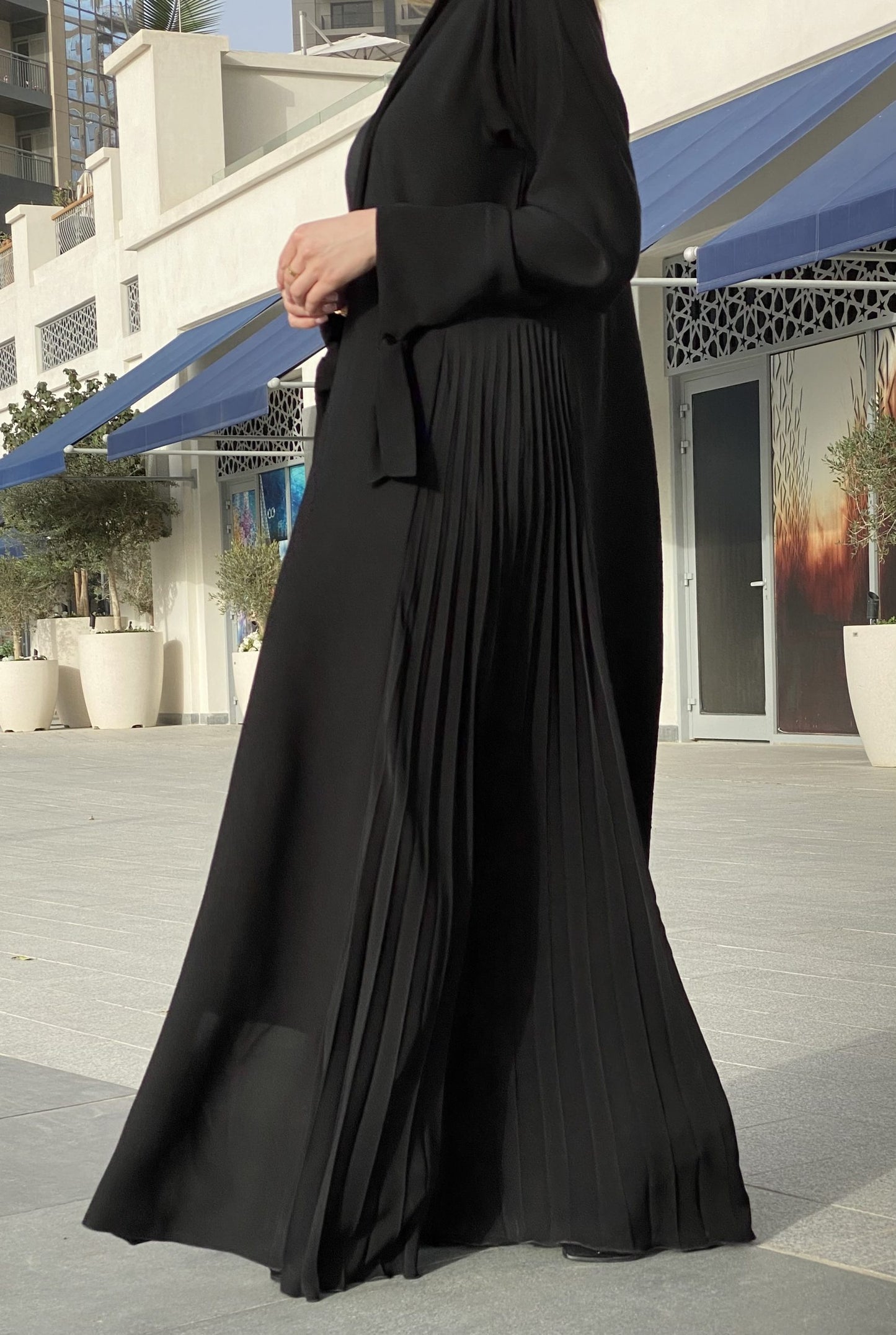 MOiSTREET Nida Black Abaya Set with Under Dress & Sheila (6701418741944)