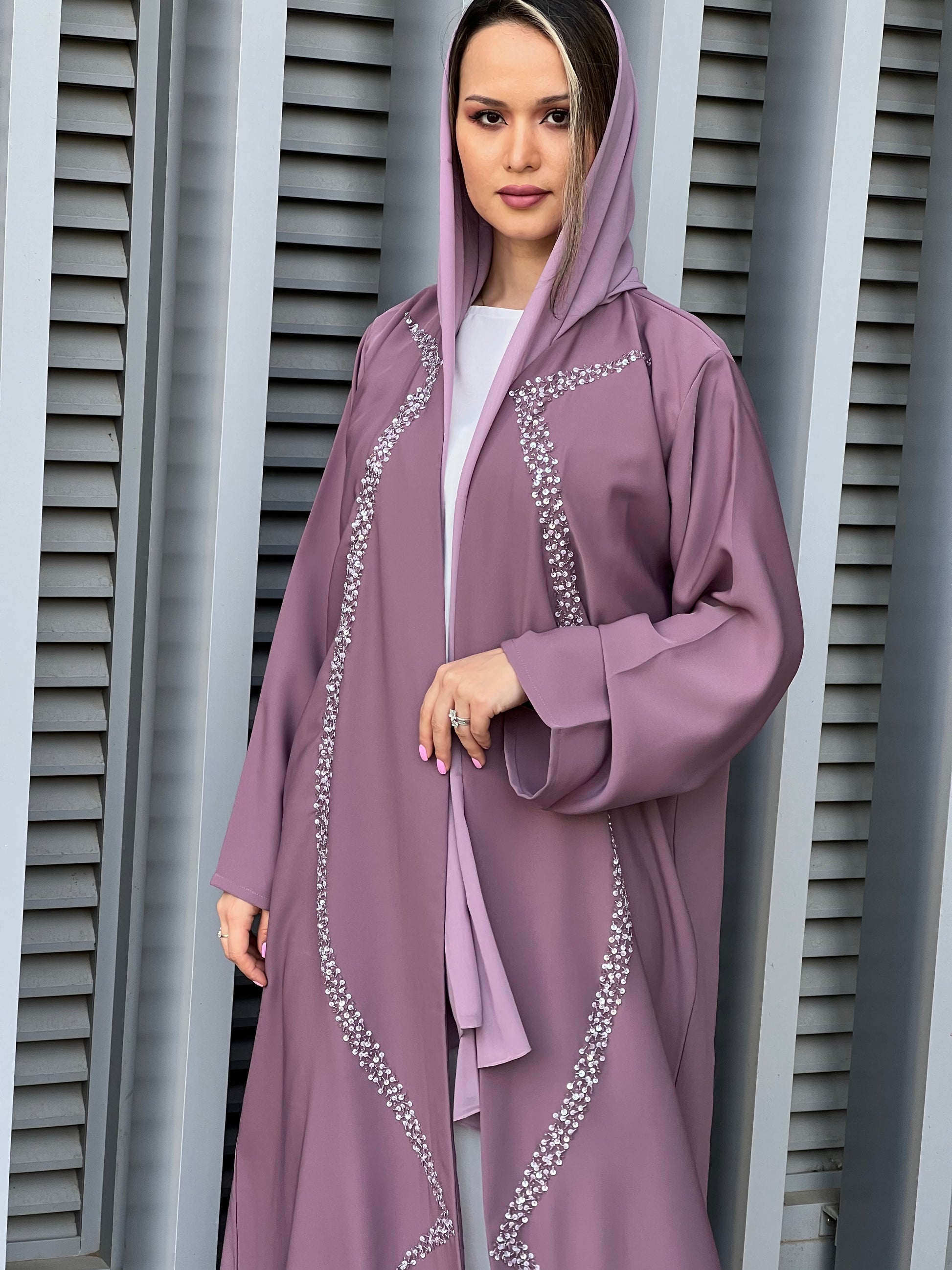 MOiSTREET Mountbatten Pink Korean Nada Embroidery Abaya (7634536464611)