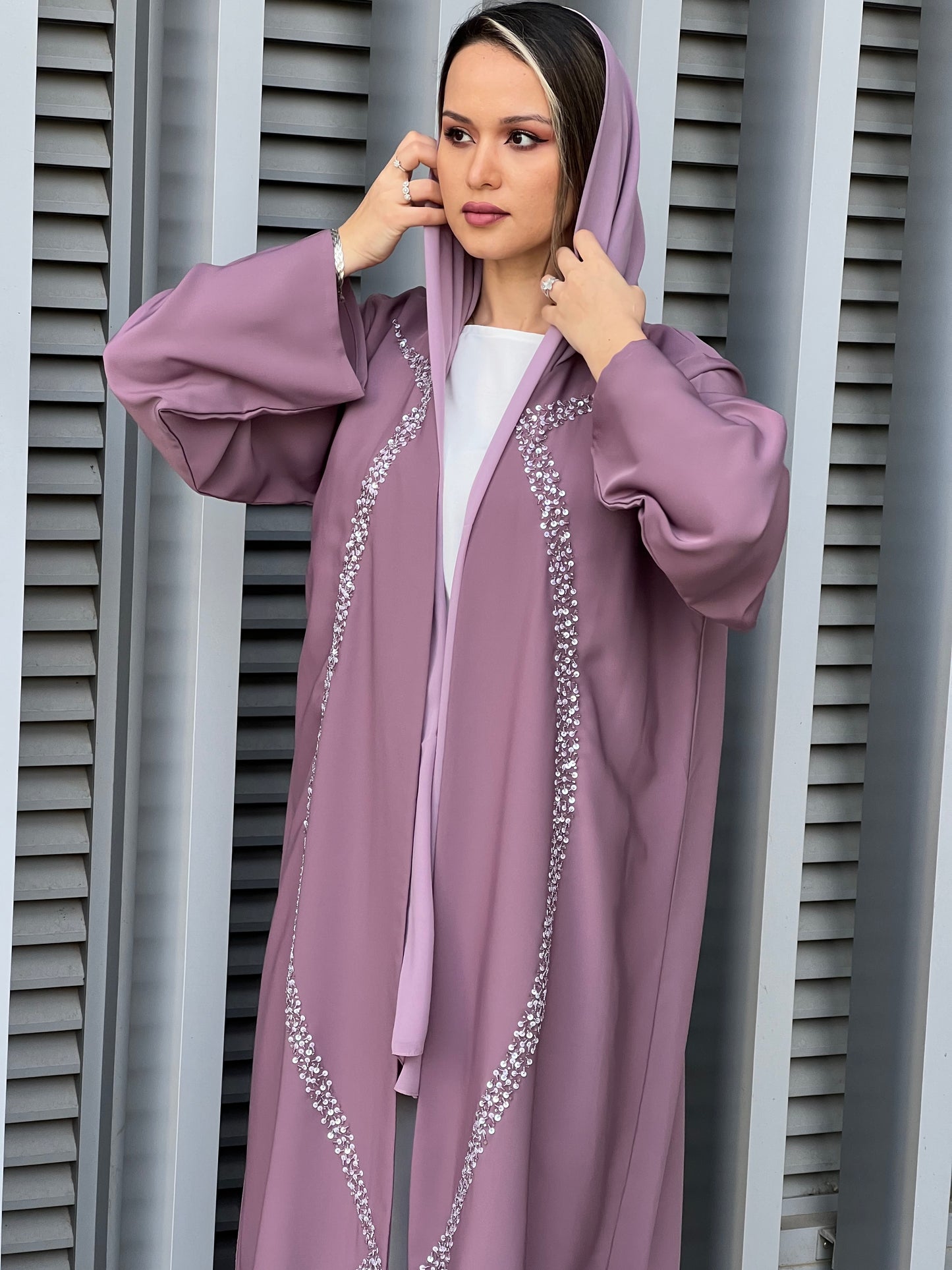 MOiSTREET Mountbatten Pink Korean Nada Embroidery Abaya (7634536464611)