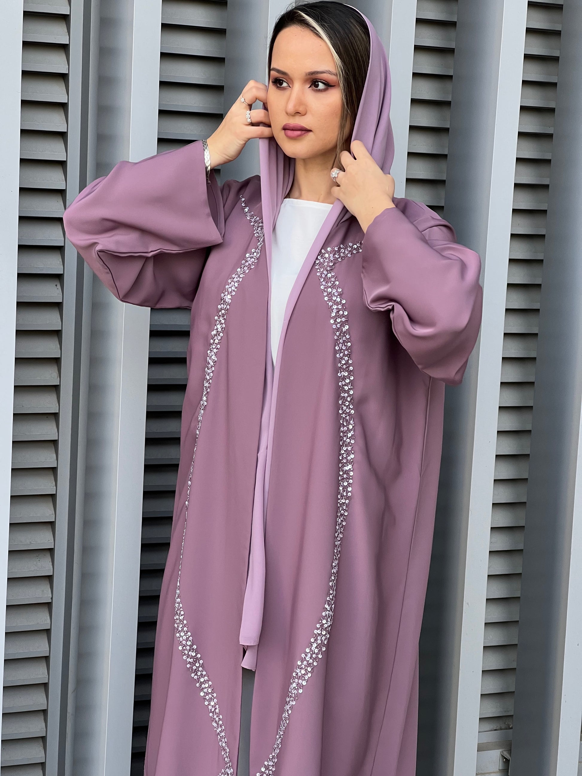 MOiSTREET Mountbatten Pink Korean Nada Embroidery Abaya (7634536464611)