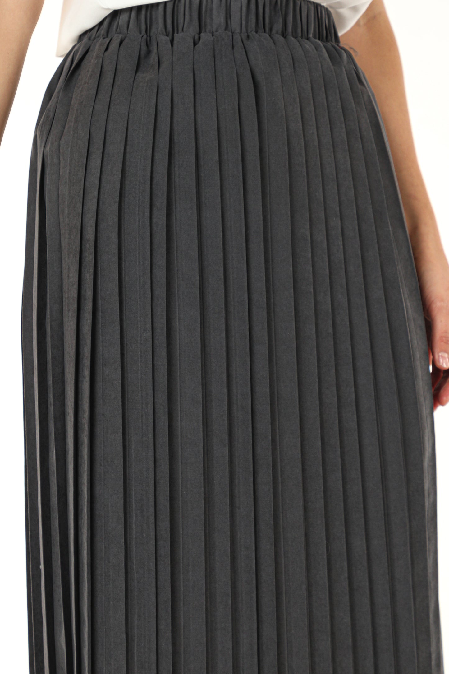 MOiSTREET Black Shamua Pleated Skirt (7580580118755)