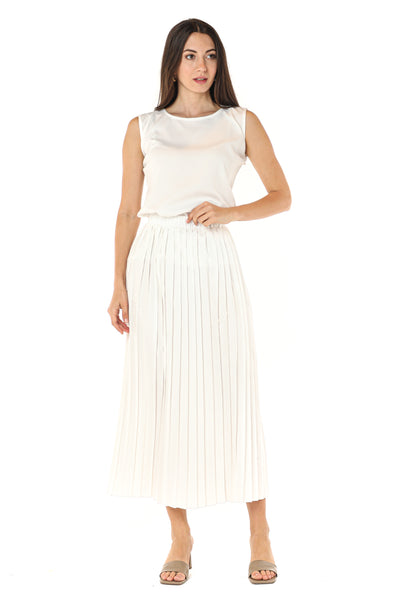 MOiSTREET White Shamua Pleated Skirt (7580629565667)