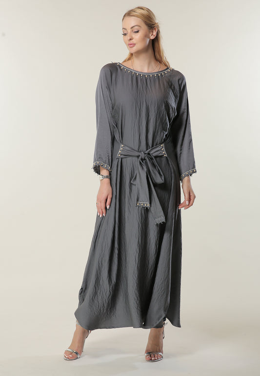 Shop Grey Kaftan (6701410484408)