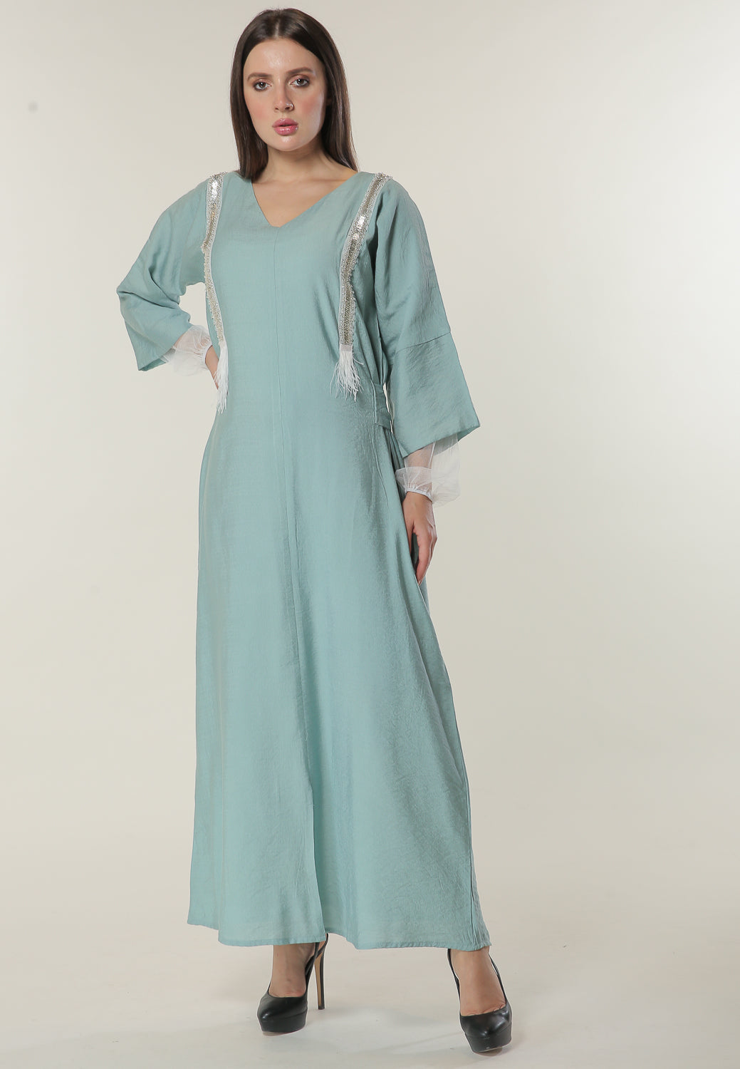 Shop Green Kaftan (6701410517176)