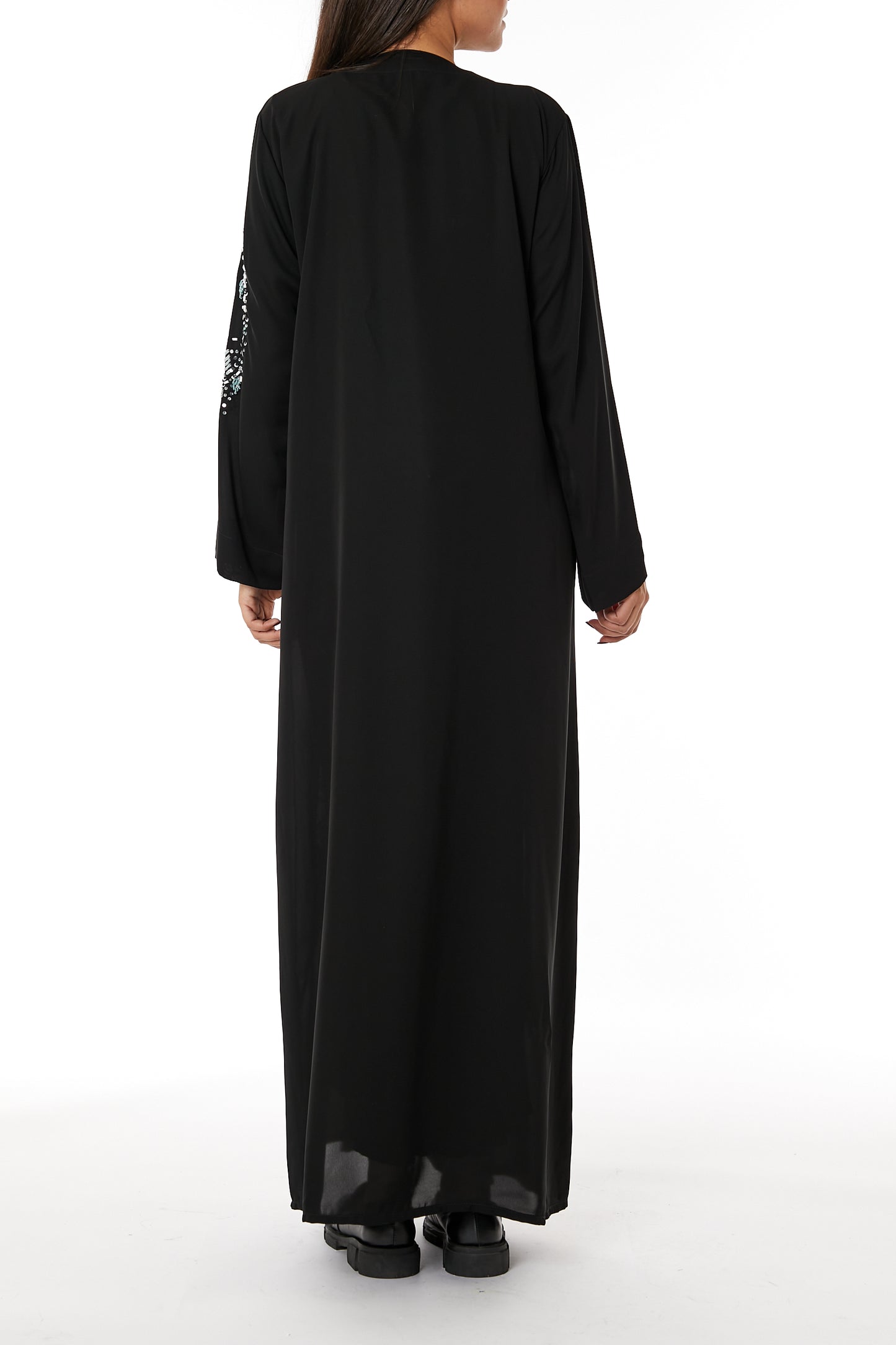 Copy of MOiSTREET Black Nida Embroidered Abaya (8053707342051)