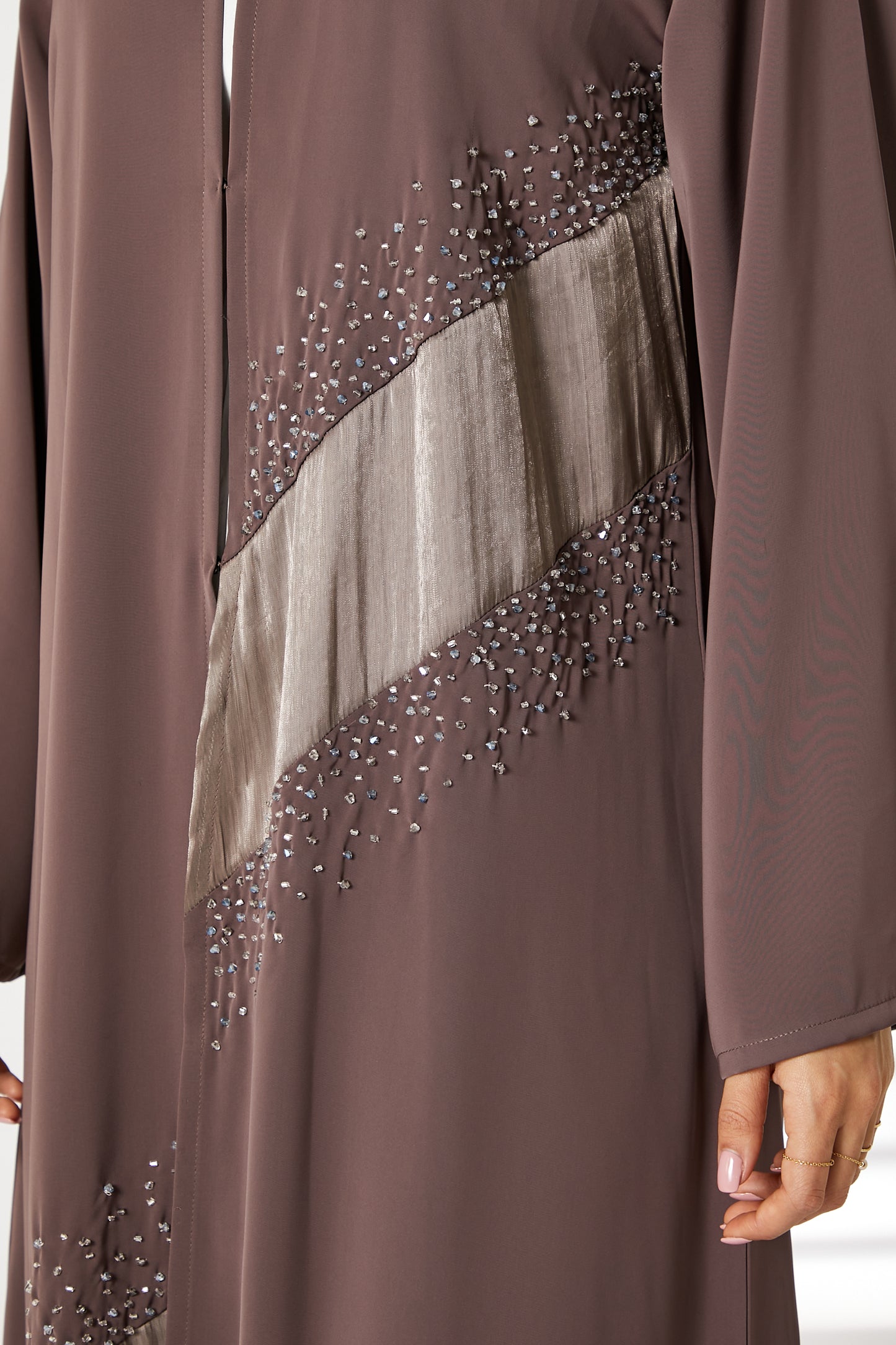 Copy of MOiSTREET Black Nida Embellished Abaya (8055198449891)