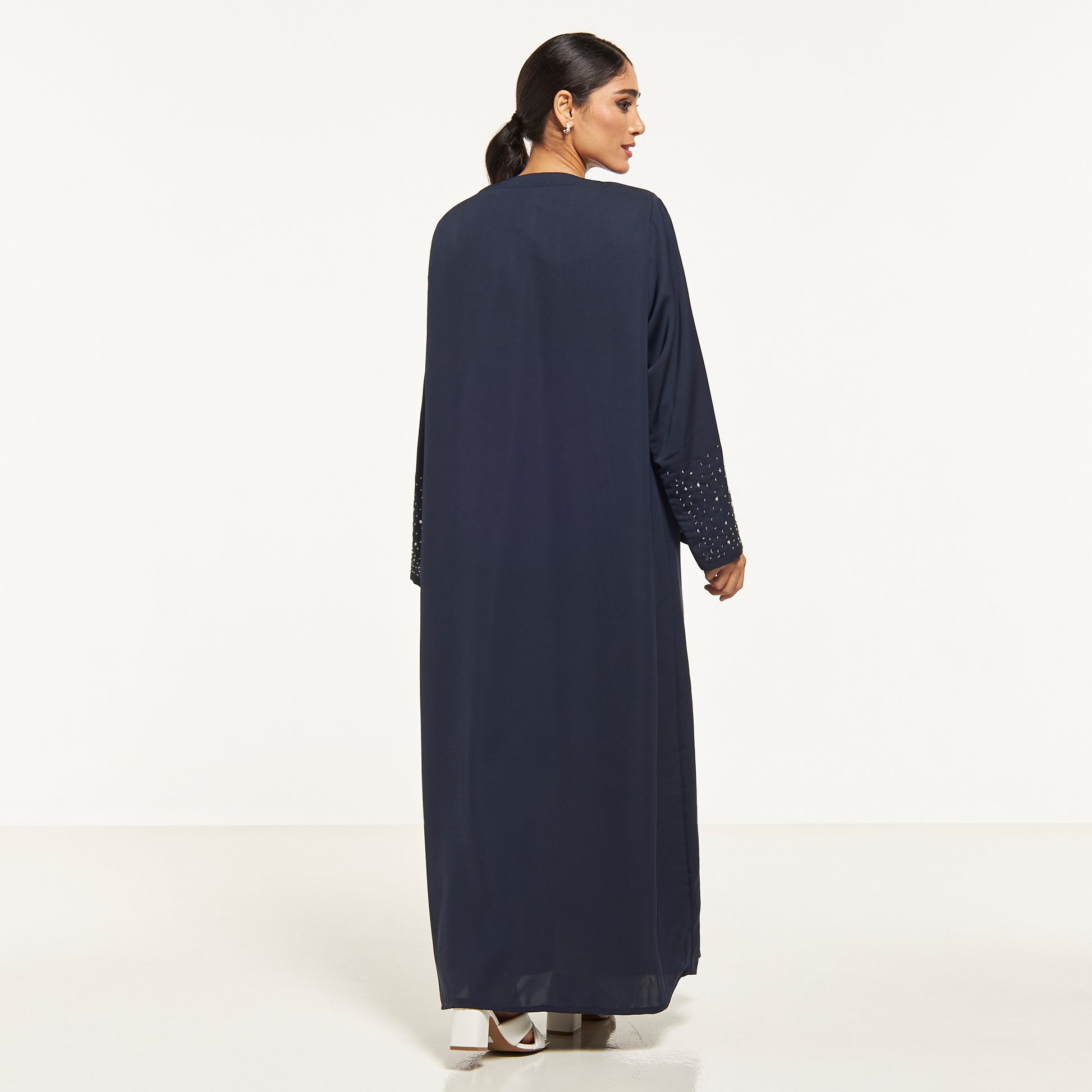 MOiSTREET Embellished Abaya with Sheila (8043916951779)