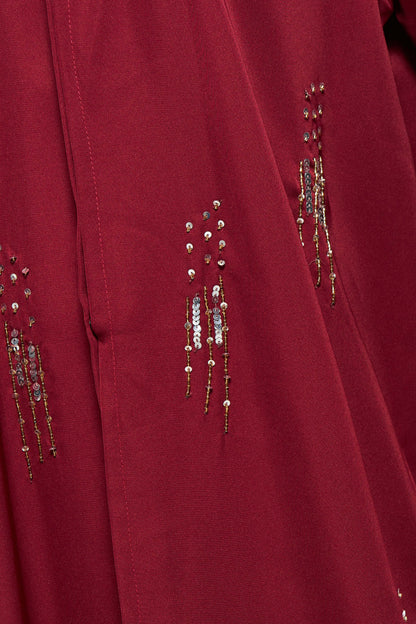 MOiSTREET Embellished Abaya with Sheila (8044669468899)