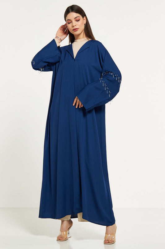 MOiSTREET Embellished Abaya with Sheila (8044671566051)