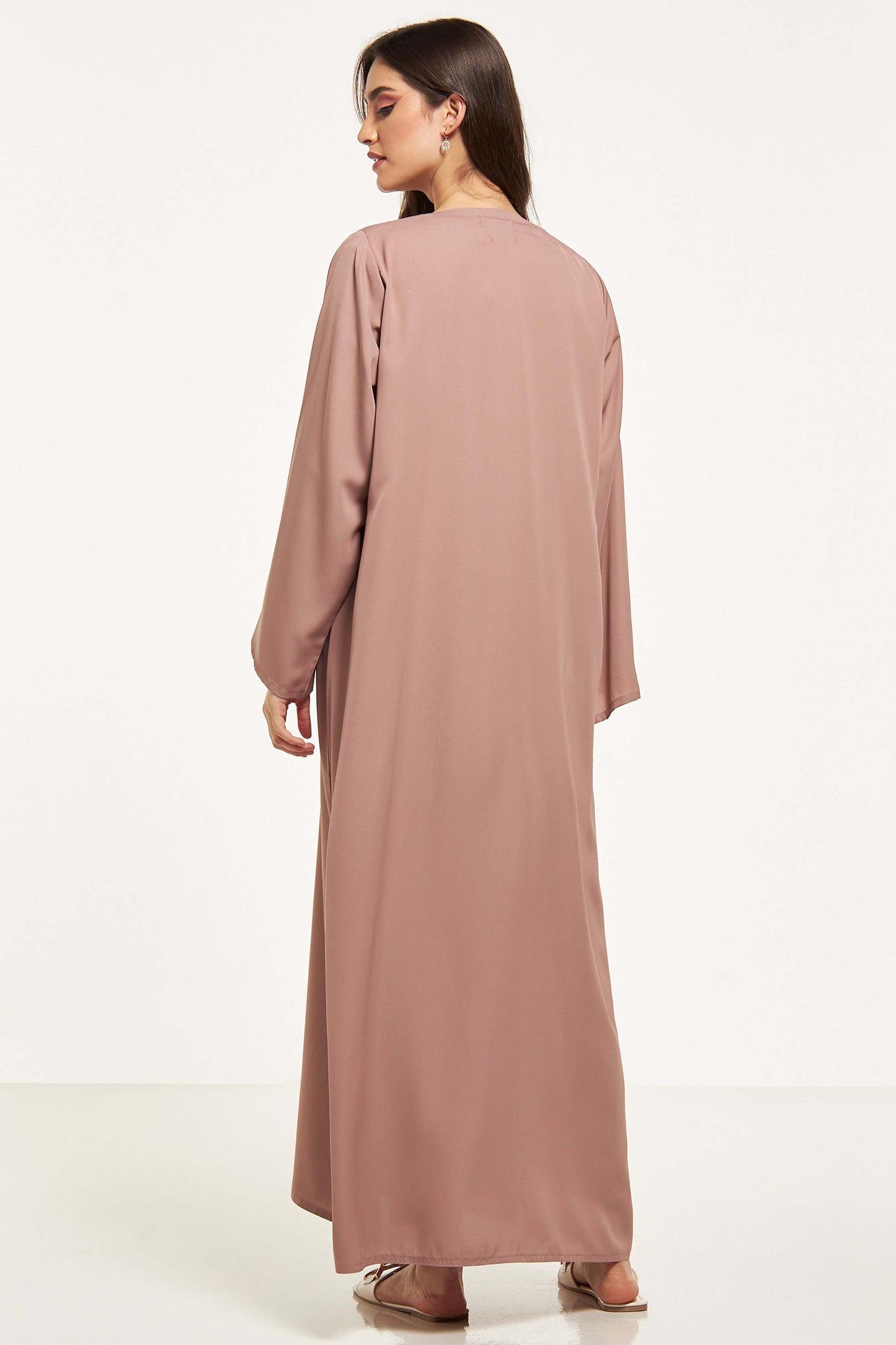 MOiSTREET Embellished Abaya with Sheila (8044674973923)