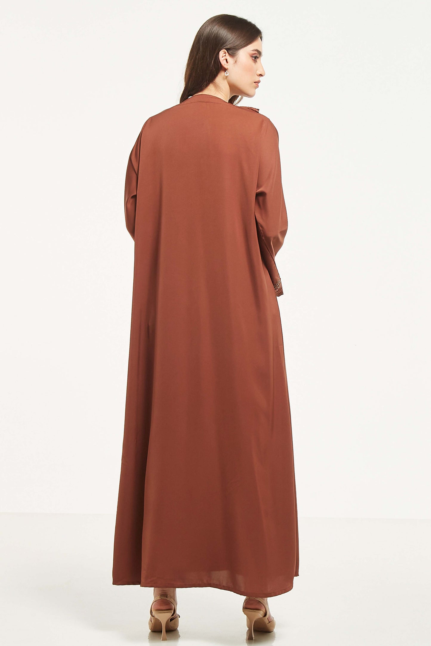 MOiSTREET Embellished Abaya with Sheila (8044675334371)